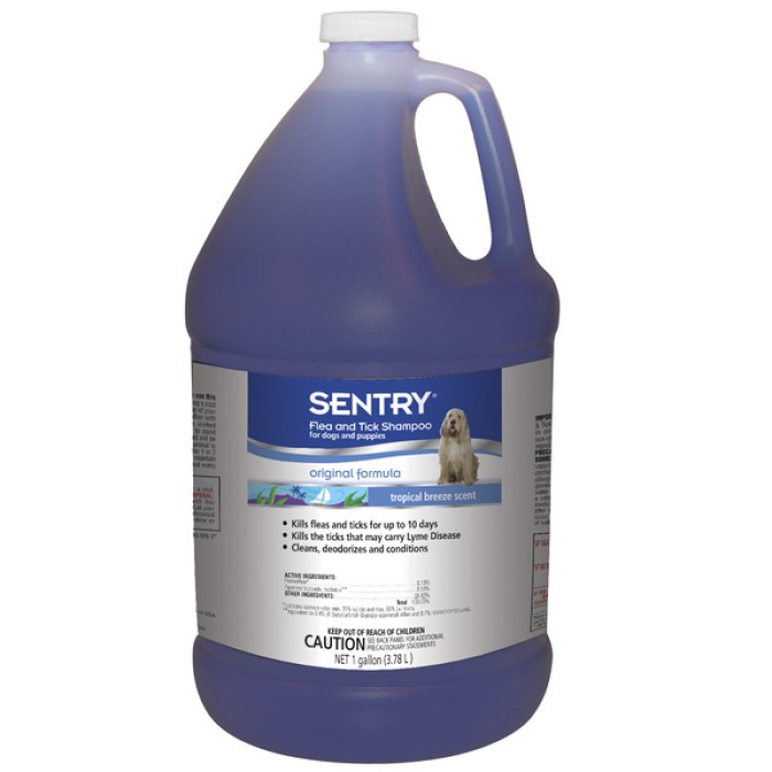 Sentry Tropical Breeze СЕНТРИ ТРОПИЧЕСКИЙ БРИЗ шампунь от блох и клещей для собак , 3.8 л.